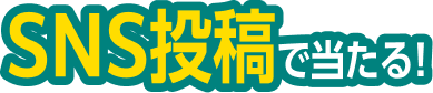 SNS投稿で当たる！